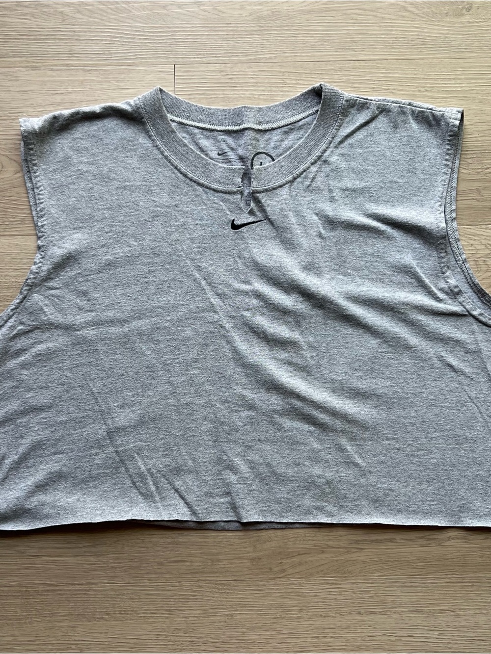 Nike Gray Cut Off Tank